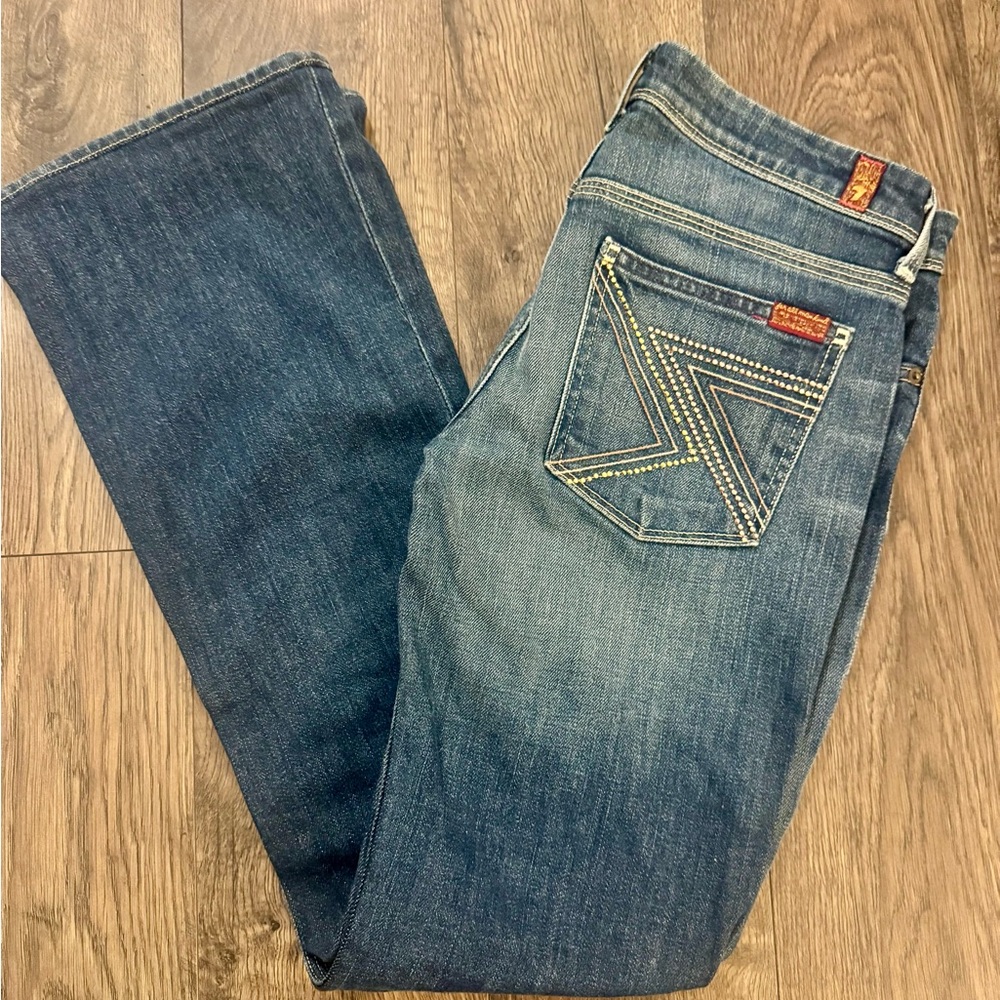 ✨ 7 For All Mankind Embellished Bootcut Jeans – Size 27 ✨